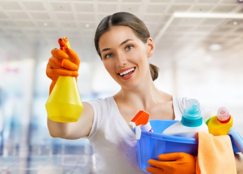 Cleaning surfaces and windows after building renovation