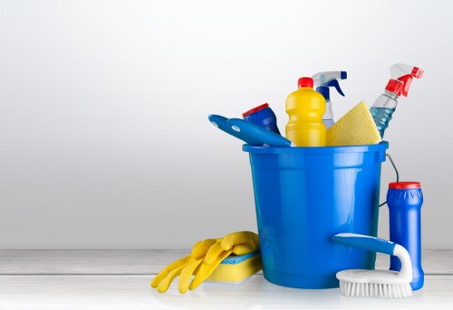 Deep cleaning process in a corporate meeting room