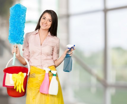 Commercial shared space cleaned for hygiene and appearance
