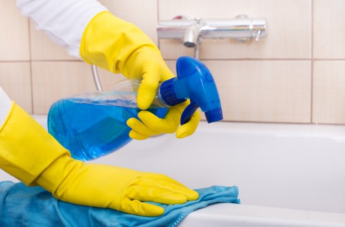 Healthcare facility commercial cleaning and disinfection