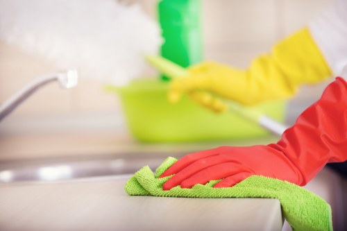 Commercial one off cleaning in an office space
